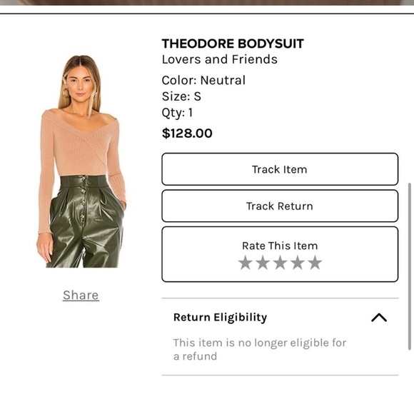 Lovers and Friends Theodore Bodysuit Size M - Picture 4 of 7